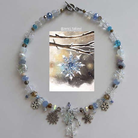 Snowflake Choker Kolye