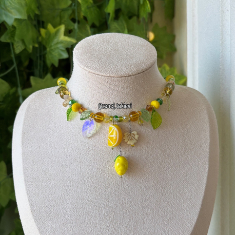 Limon Bahçesi Choker Kolye
