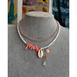 Mercan / Kristal Choker