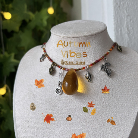 Autumn Drop Bohem Choker
