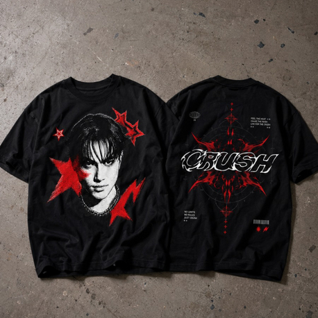 Crush Miraç Fırat Oversize Tişört