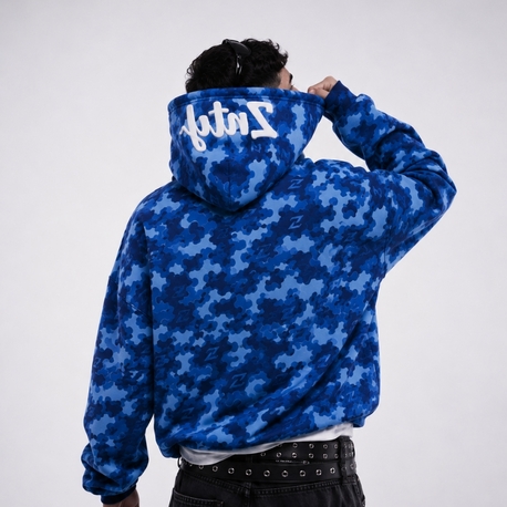 ZENTORYO - Signature Blue Camo Heavyweight Hoodie
