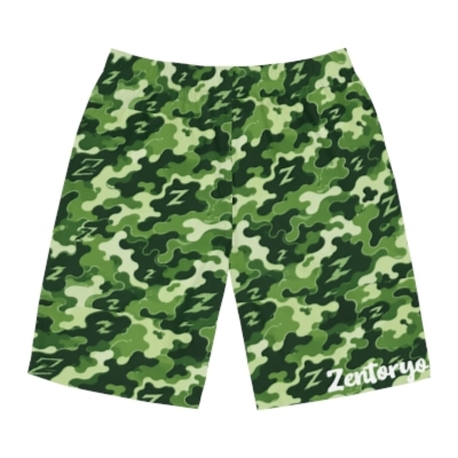 ​ZENTORYO - Signature Green Camo Shorts