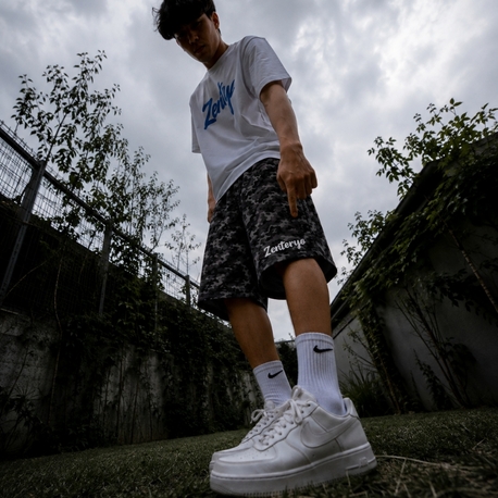 ​ZENTORYO - Signature Black Camo Shorts