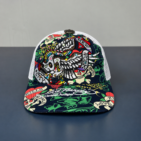Ed Hardy Death’s Romance Trucker Cap