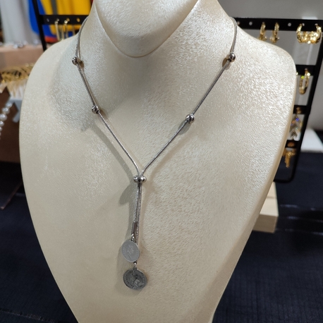 Çelik Silver Elizabeth Kolye
