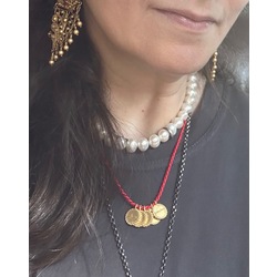 5’i Bir Yerde Midi Kolye / ALATURKA  (24K Gold Plated)