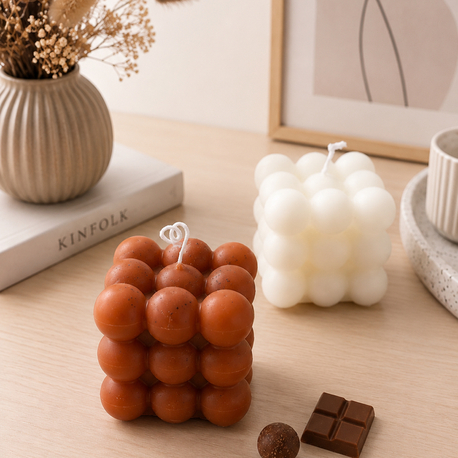Bubble kahve/beyaz