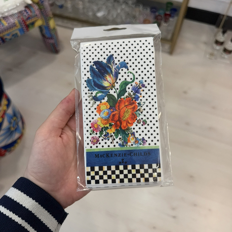 Mavi Çiçekli Peçete 10’lu