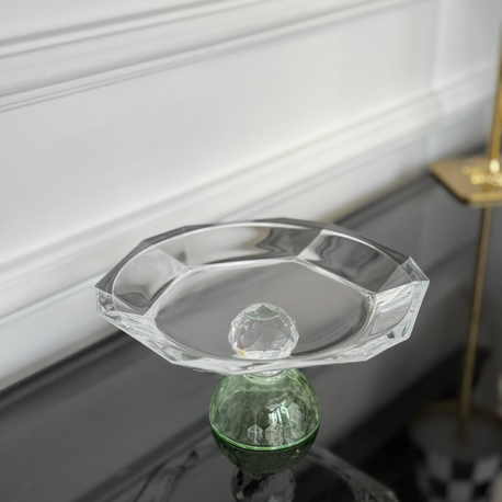 Yeşil Kristal Sunumluk 18 cm 