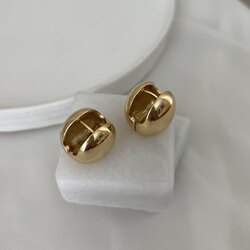 ÇELİK BOMBELİ Sepet Küpe GOLD ve GÜMÜŞ Seçeneği