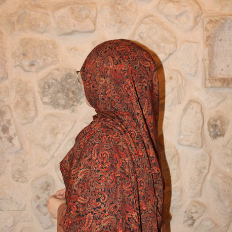 Zeyla etnik desen pamuklu şal 