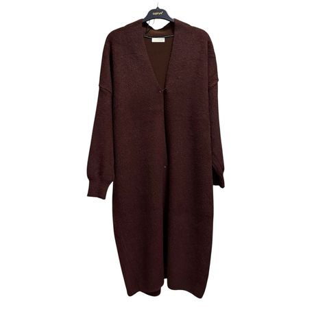 Kahverengi Angora hırka 