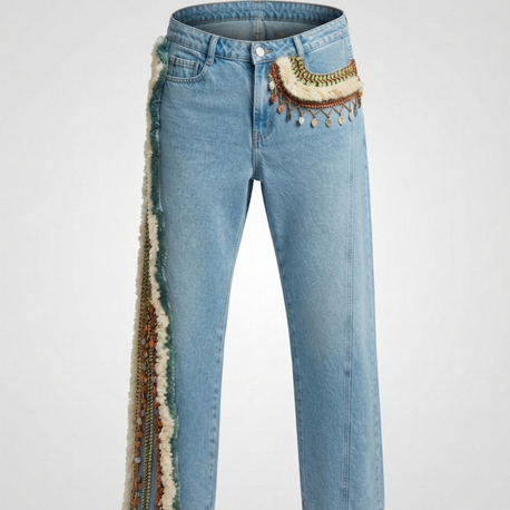 Denim wide leg