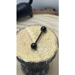 16MM SİYAH DİL PİERCİNG