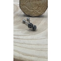 18MM GÜL ÇELİK DİL PİERCİNG