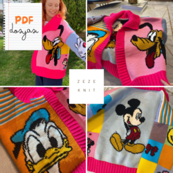 Mickey Mouse Figürlü Hırka Tarifi PDF + Video