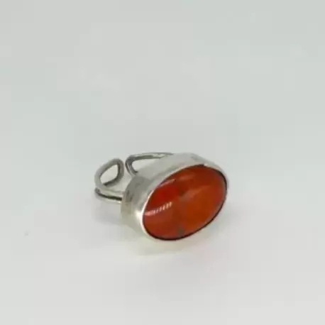 Jasper Taşlı Oval Yüzük K0696
