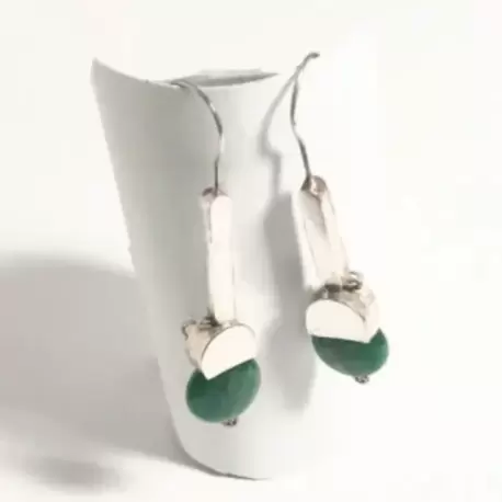 Yeşim Taşlı Uzun Kadın Küpe K0157
