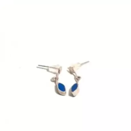 Saks Mavi Mekik Küpe K0357