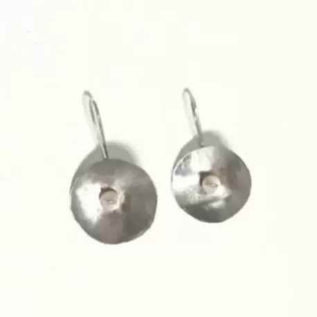 Sedef Taşlı Çanak Küpe K0146