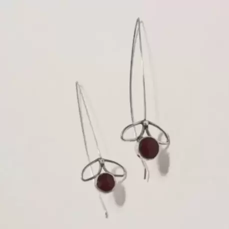 Ceyt Taşlı Yaprak Küpe K0254