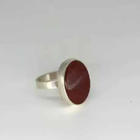 Akik Taşlı Oval Yüzük K0621