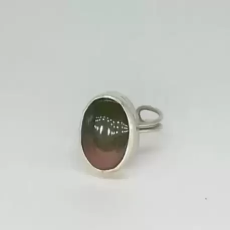 Hint Akik Taşlı Oval Yüzük  K0635