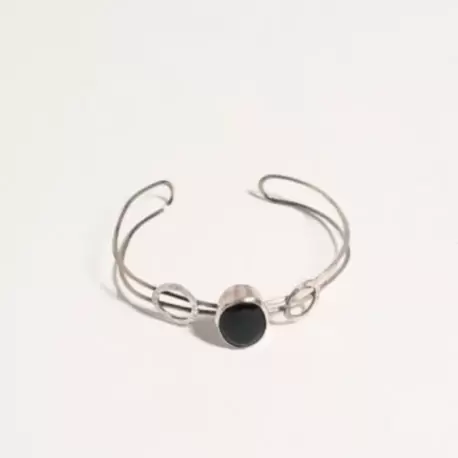 Oniks Taşlı Oval Bileklik K0173