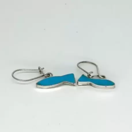  Turkuaz Balık Küpe K0920
