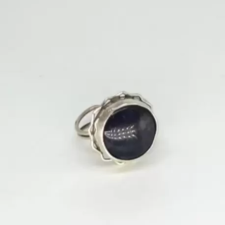 Hint Akik Zigzag Yuvarlak Yüzük K0691