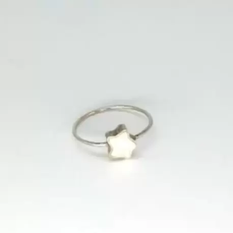 Beyaz Yıldız Yüzük K0996