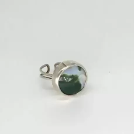 Hint Akik Taşlı Yuvarlak Yüzük K0677