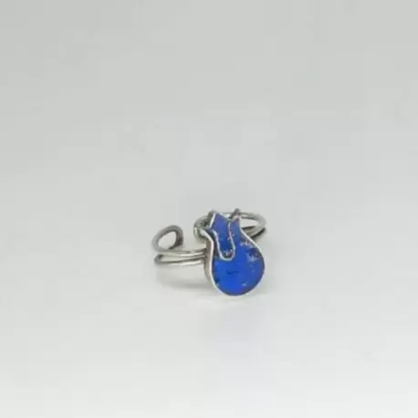 Saks Mavi Lale Yüzük K0734