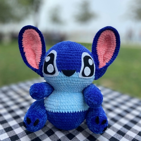 Stitch Kadife İp Amigurumi Oyuncak 