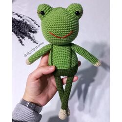 Kurbağa Oyuncak Amigurumi 