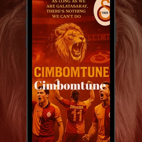 Galatasaray temalı dijital duvar kağıdı 
