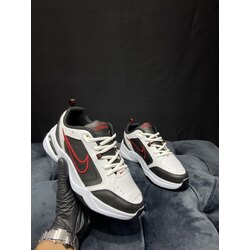 Nike Air Monarch White Black Red