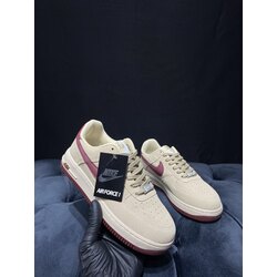 Nike Air Force 1 Beige-Burgundy