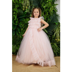 pink pearly dress  3-4-5 yaş