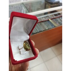 Sultanit taşlı gümüş yüzük