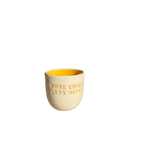 “More Espresso Less Depresso” Espresso Bardağı