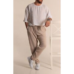Baggy Belden Bağlamalı Erkek Keten