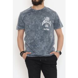 Yıkamalı Sırt Baskılı Tişört