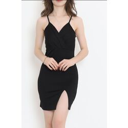 V Yaka Askılı Elbise
