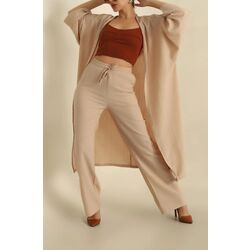Krinkıl Kimono Pantolon İkili Takım