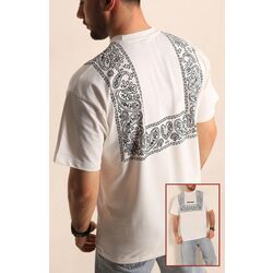 Oversize İki İp Baskılı Detay Tişört