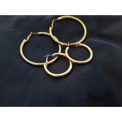 gold ikili küpe seti
