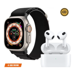 Hello Watch 3 Amoled +  Air 3. Nesil Bluetooth Kulaklık