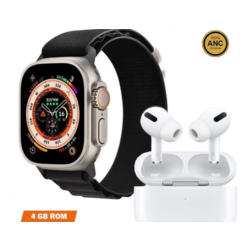 Hello Watch 3 Amoled - 4GB + Air Pro 2 ANC  Bluetooth Kulaklık